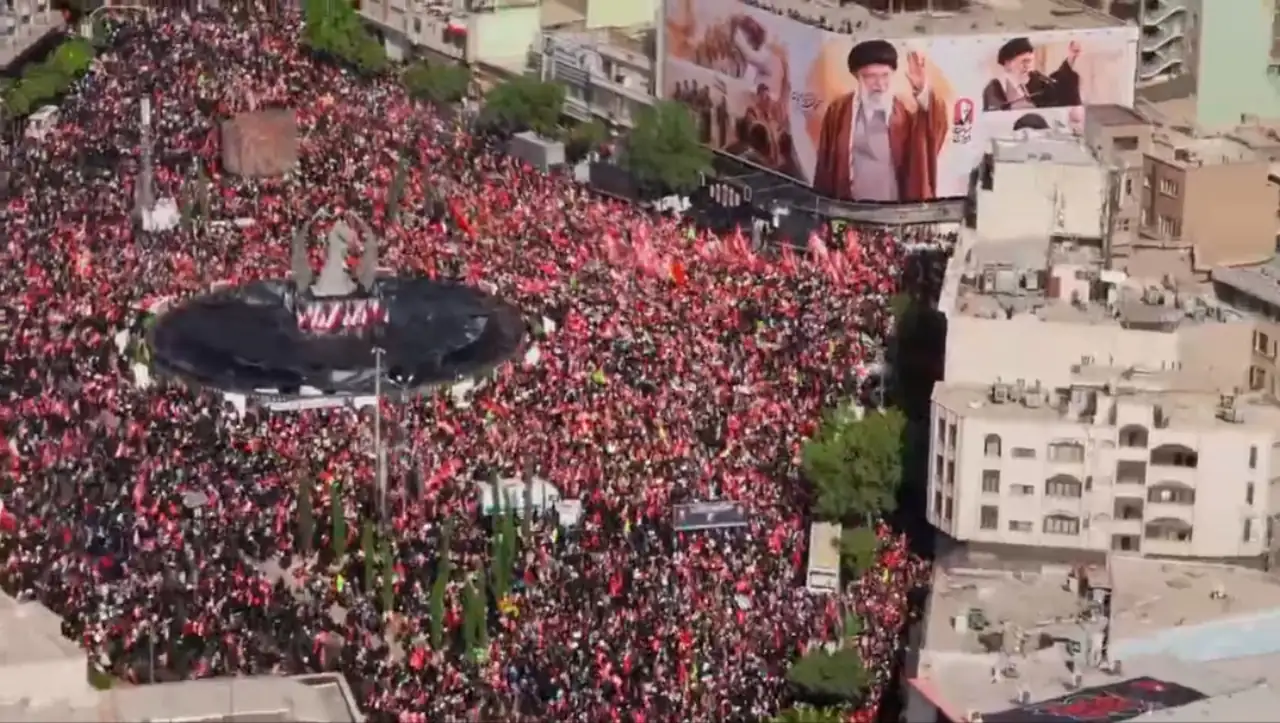 Millions of Iranians turned out for the funeral of Ayatollah Ali Khamenei.