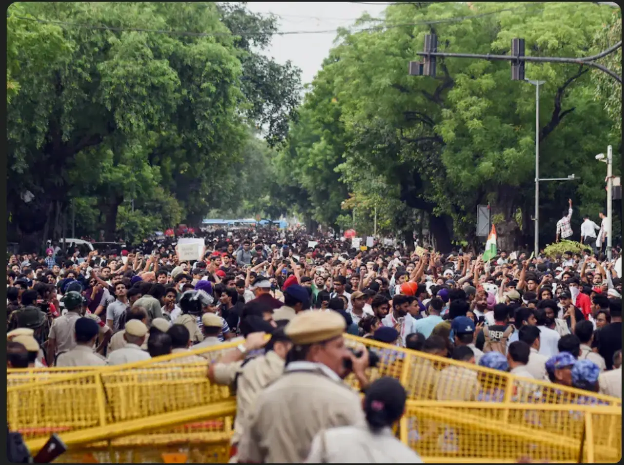 Image from the Protest Site in Delhi