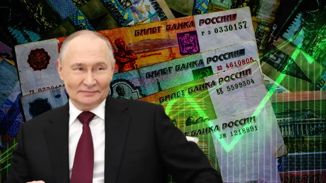 Image Created by the TMP Staff showing the ruble as the best-performing currency.